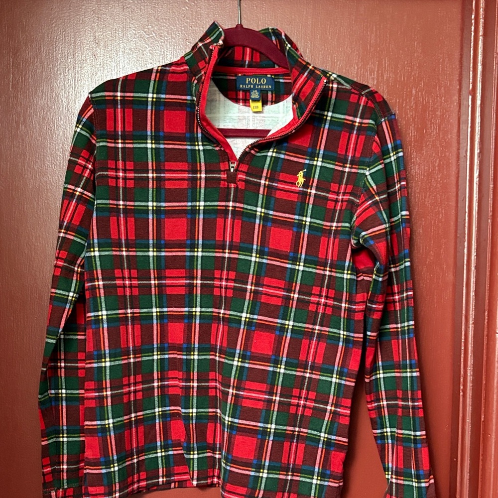 Polo by Ralph Lauren Red and Green Plaid Shirt